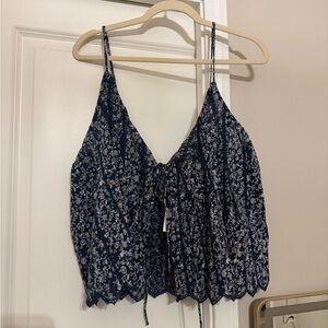 American Eagle Outfitters Navy Floral Camisole